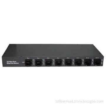 100m 16-Port Fiber Switch, Fiber Ethernet Switch